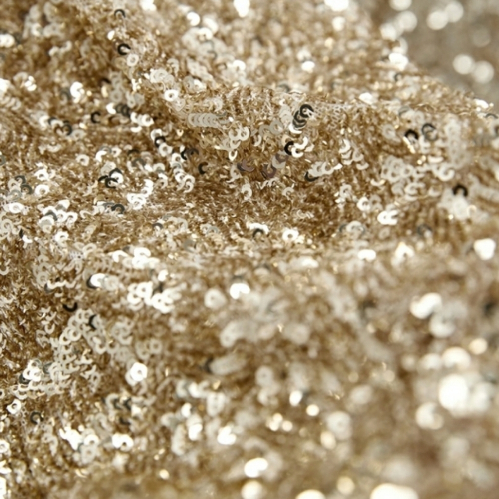 ZARA LIMITED EDITION DRAPED SEQUIN GOLD DRESS - Picture 6 of 16
